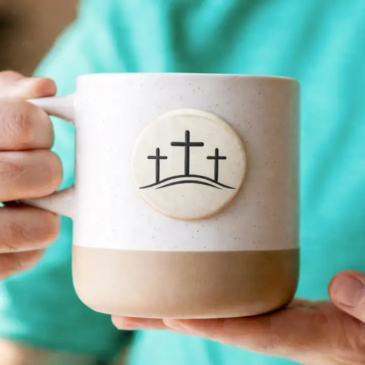 Ceramic Three Cross Mug 16oz Jumbo Mug
