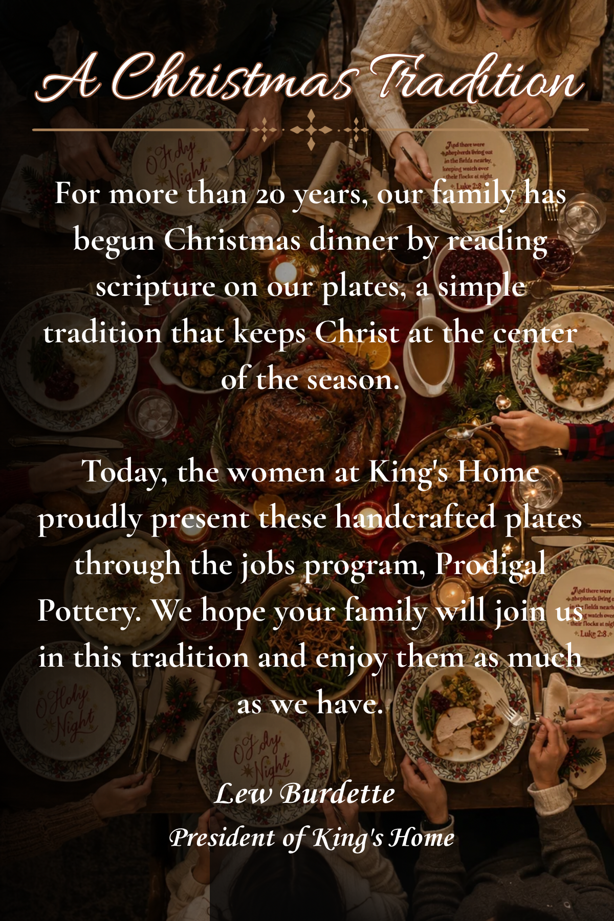 Ceramic O Holy Night Plate