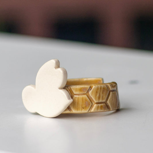 Ceramic Bee Napkin Ring