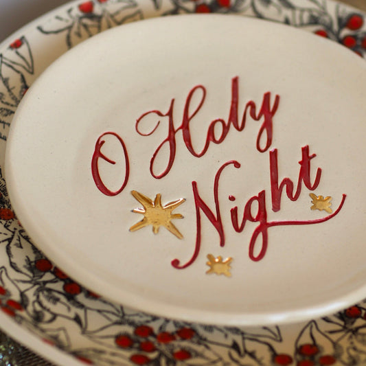 Ceramic O Holy Night Plate