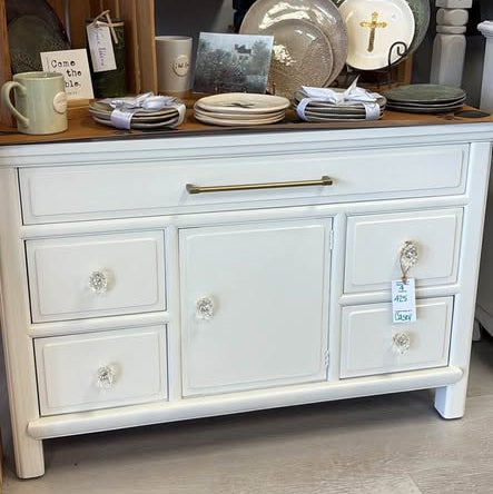 Refurbished White Buffet Cabinet