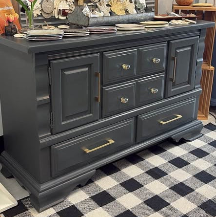 Refurbished Charcoal Buffet Cabinet