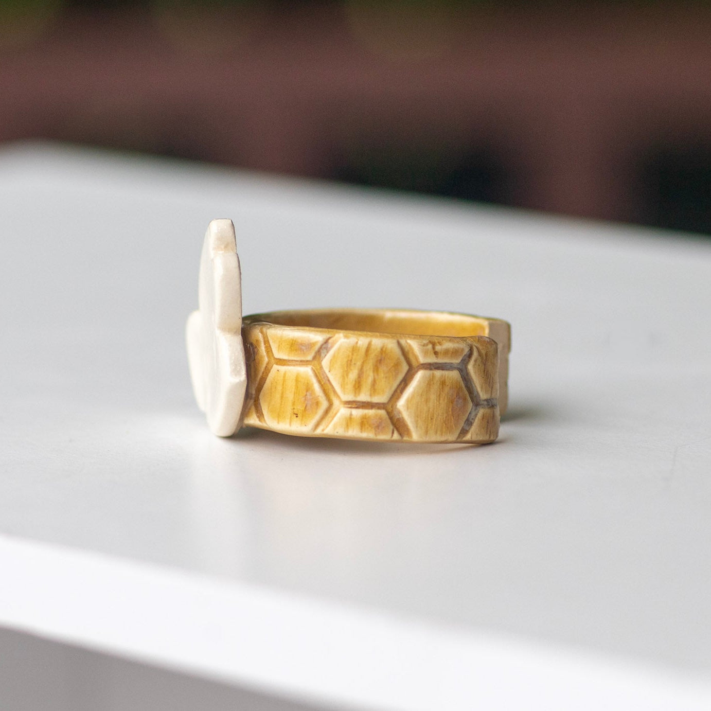 Ceramic Bee Napkin Ring