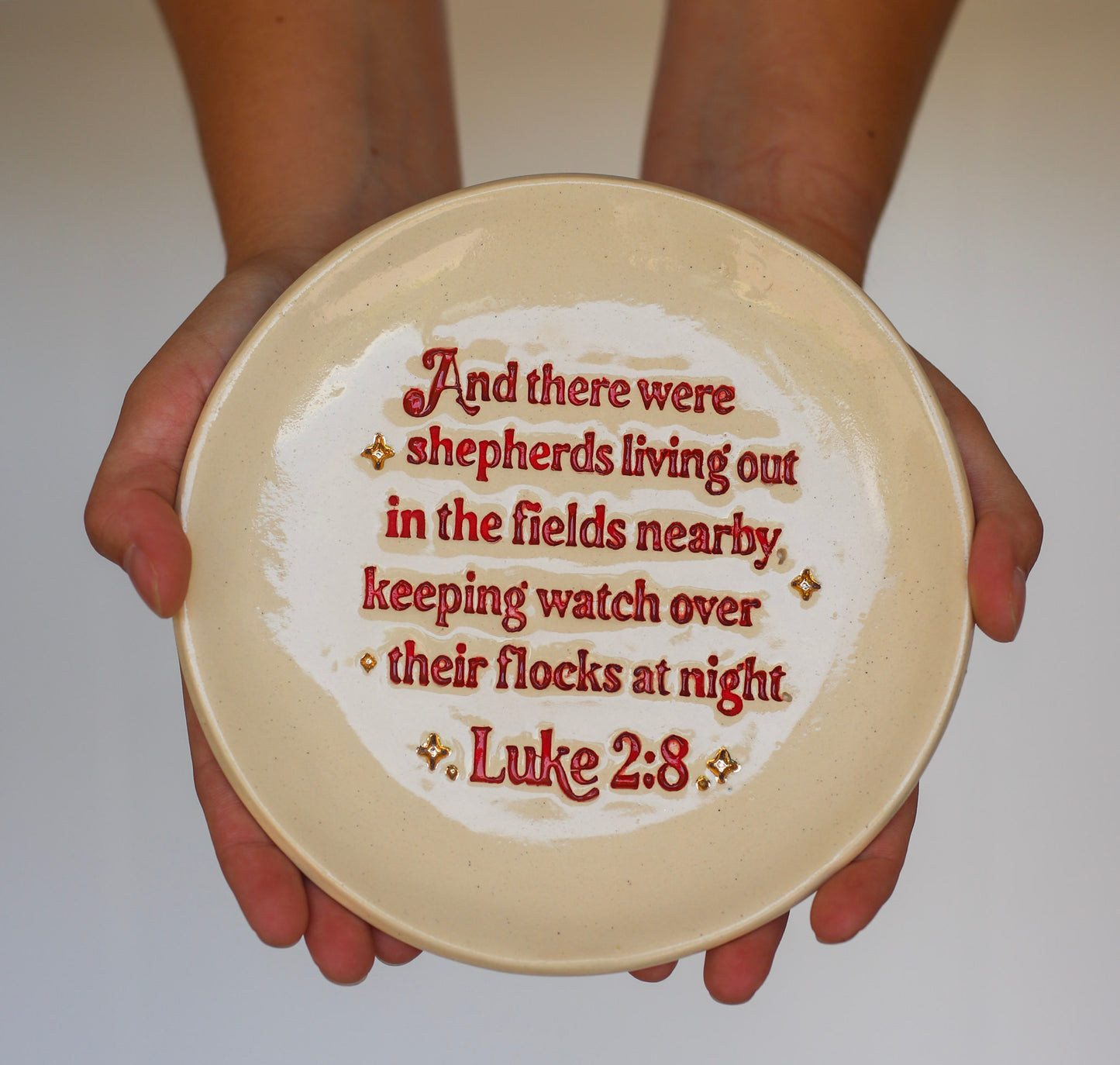 Luke 2 Christmas Story Scripture Plate