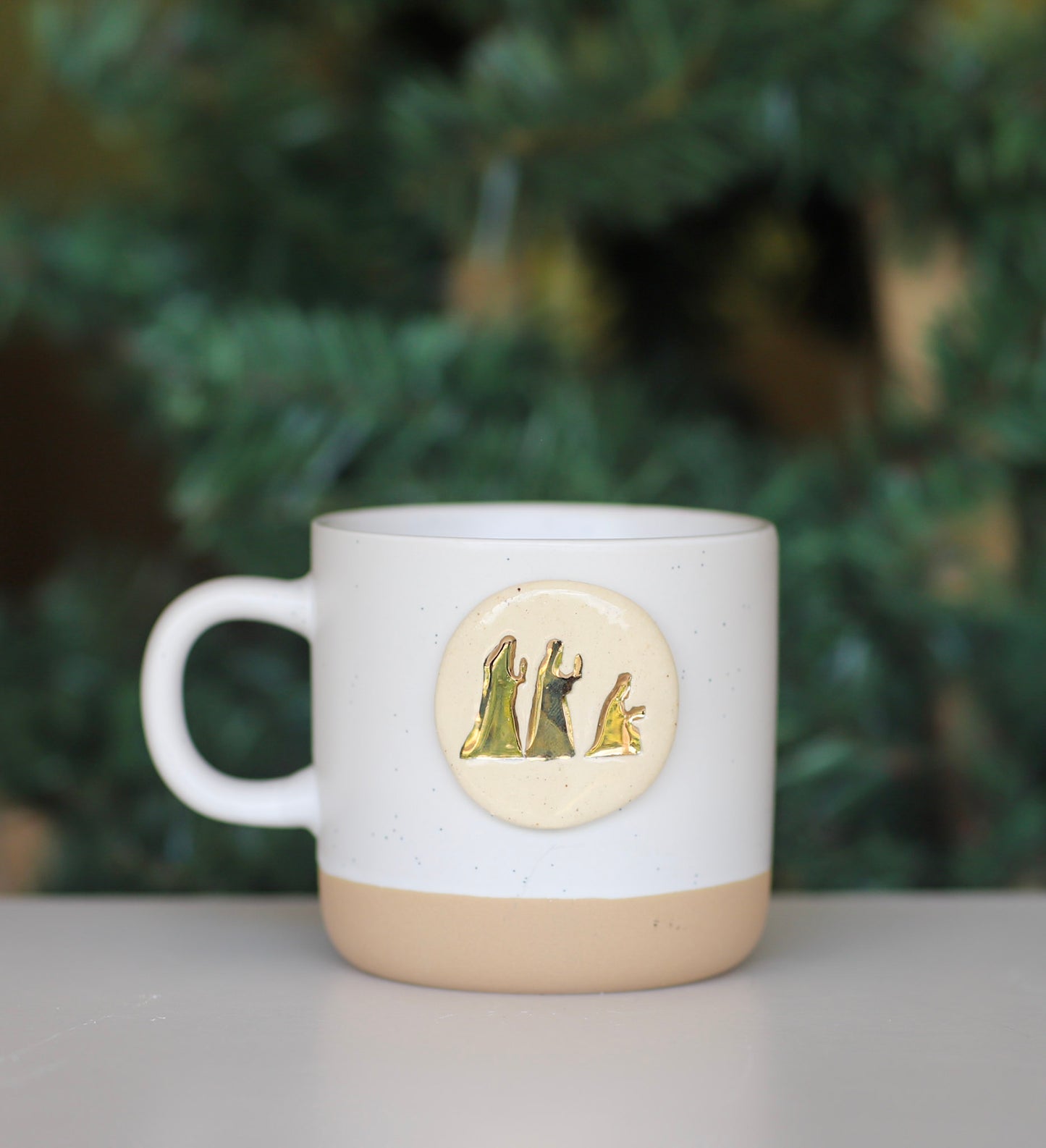 Ceramic Nativity Mug Set