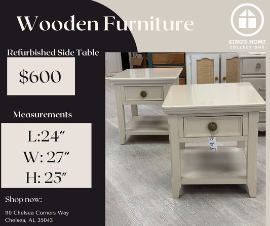 Refurbished Matching Side Table Set