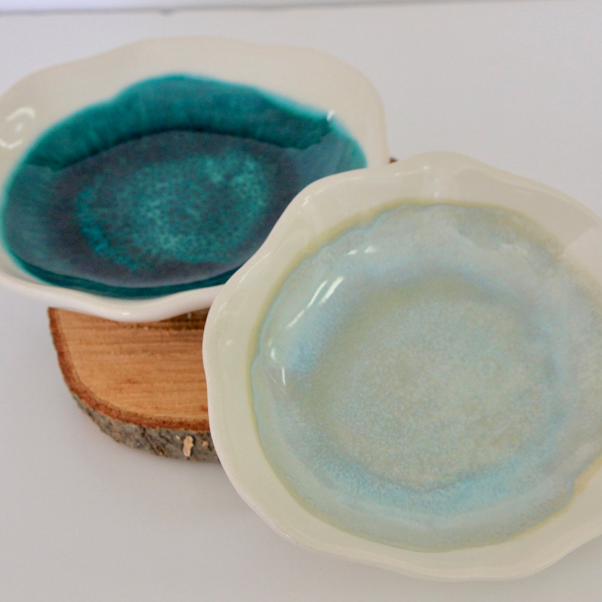 Artisan Dessert Plate Green Sapphire